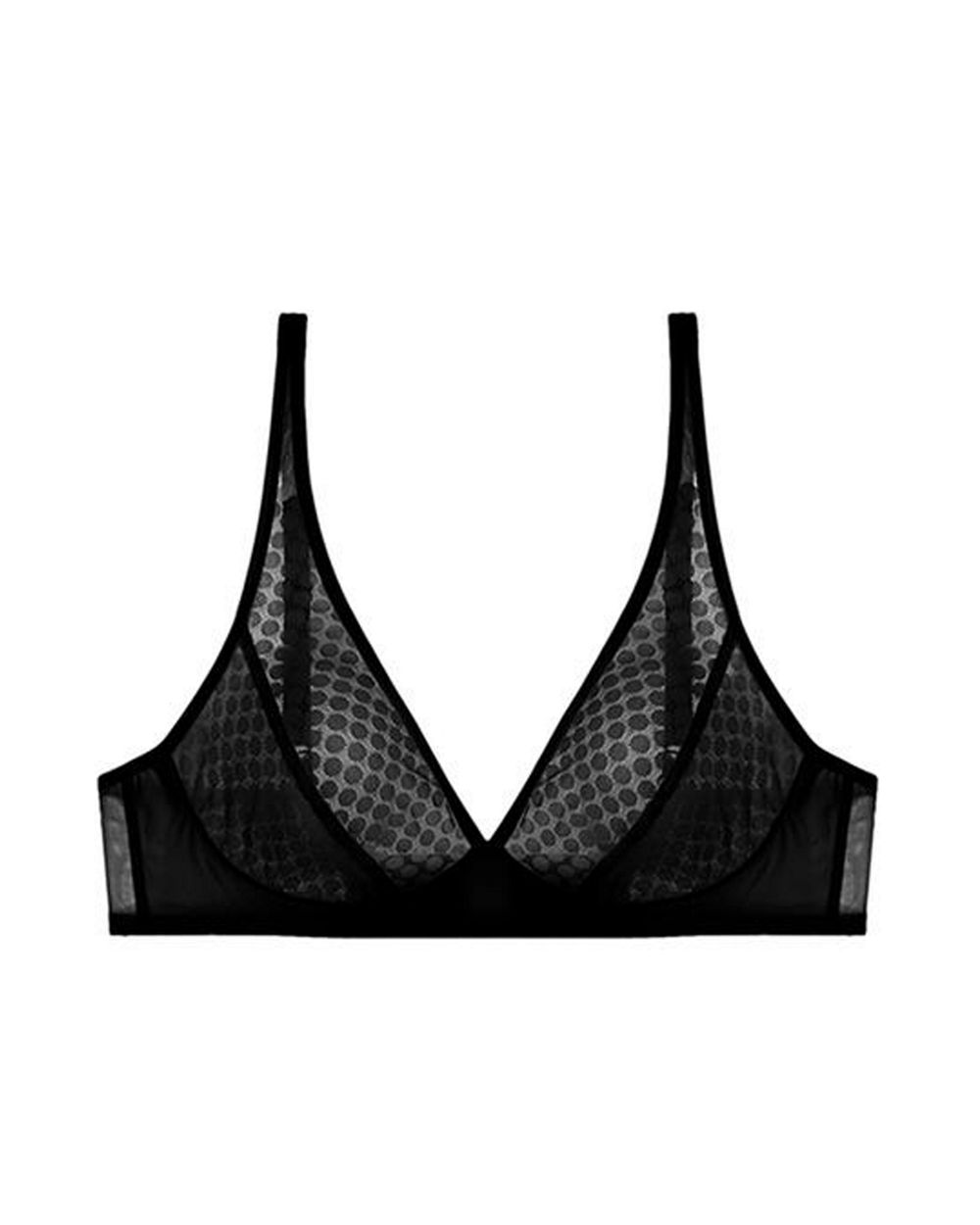 Fortnight Lingerie Ara Plunge Bralette in black