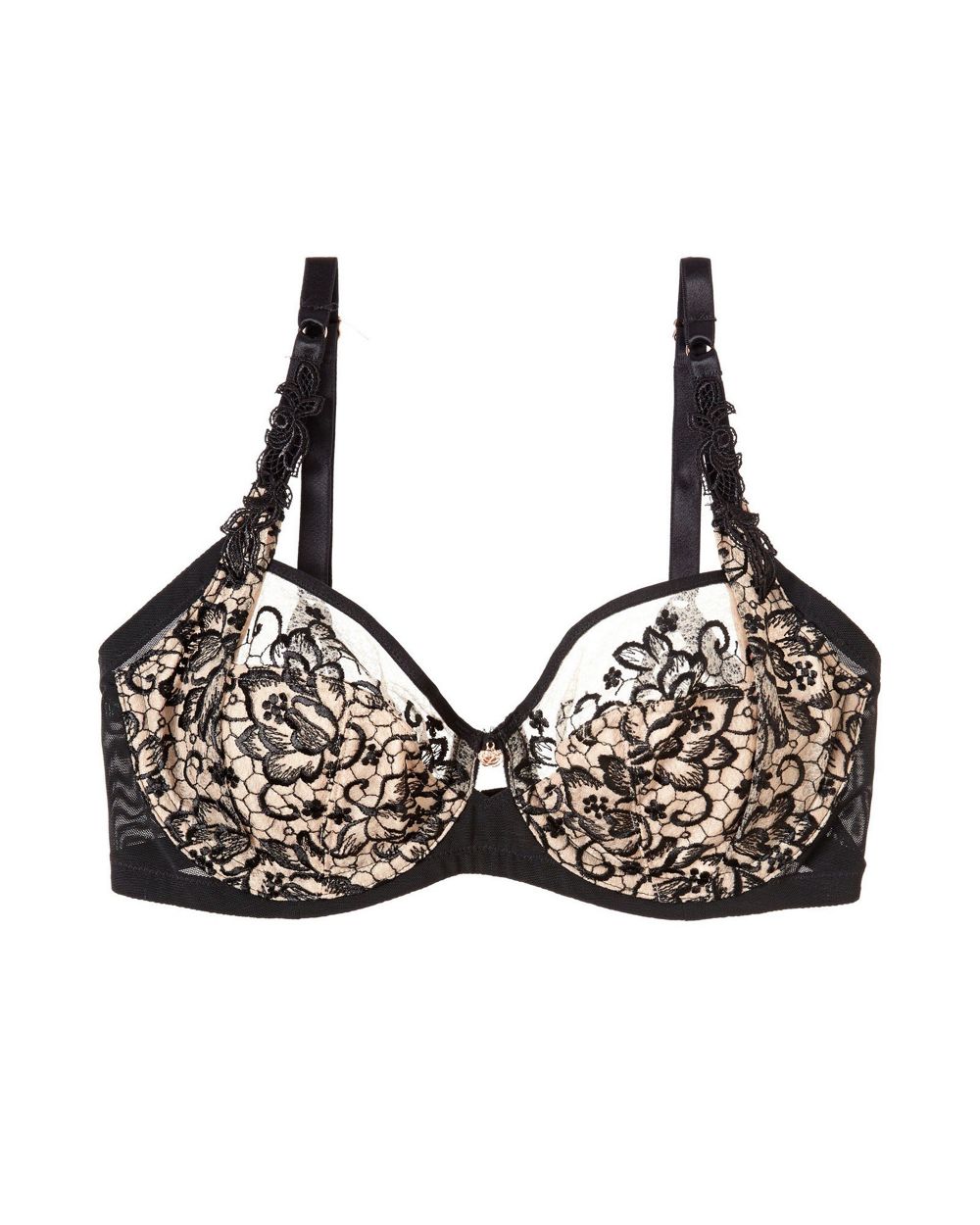 Triumph Dahlia Florale Underwire Bra in black