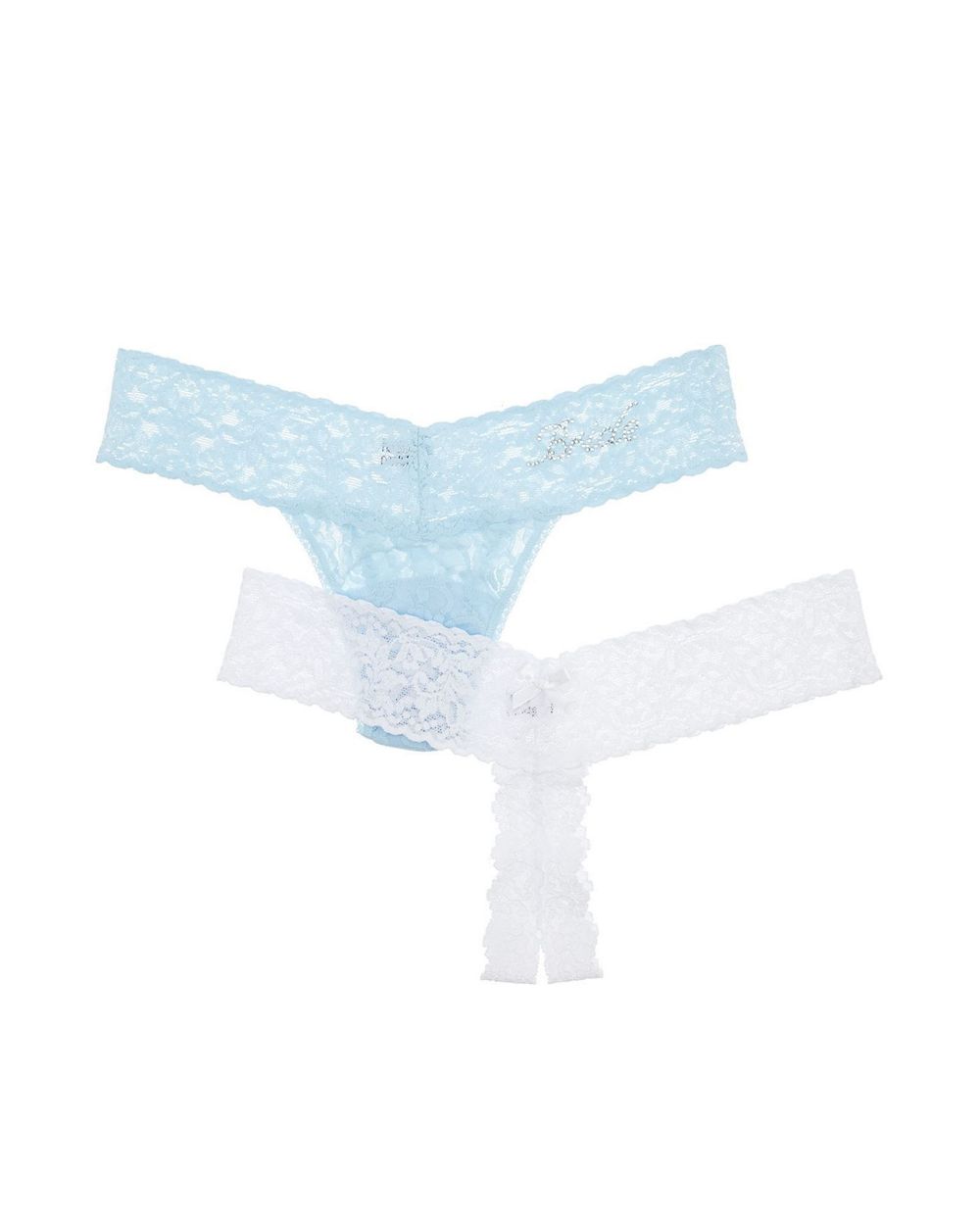 Hanky Panky For the Bride Naughty and Nice Pack in white