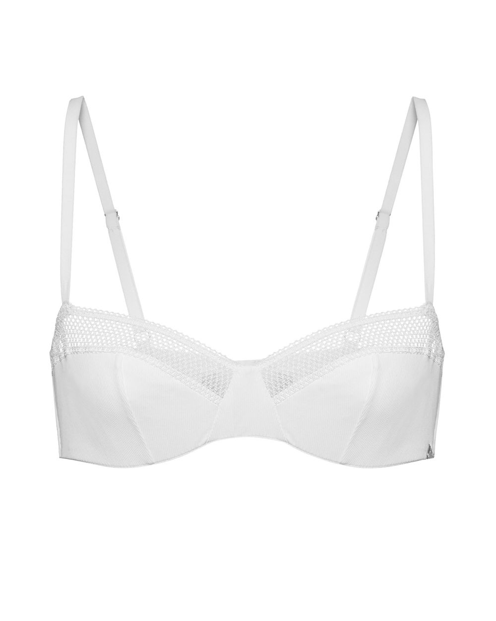 Beija London Ribbed Y Bra in white