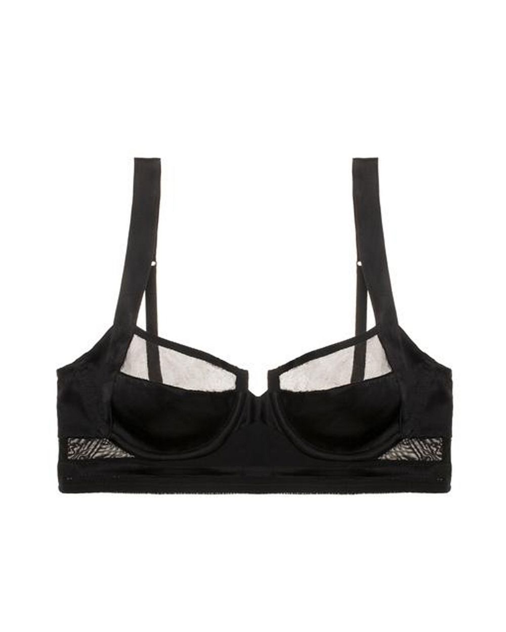 Kiki de Montparnasse Iconic Expose Longline Bra in black