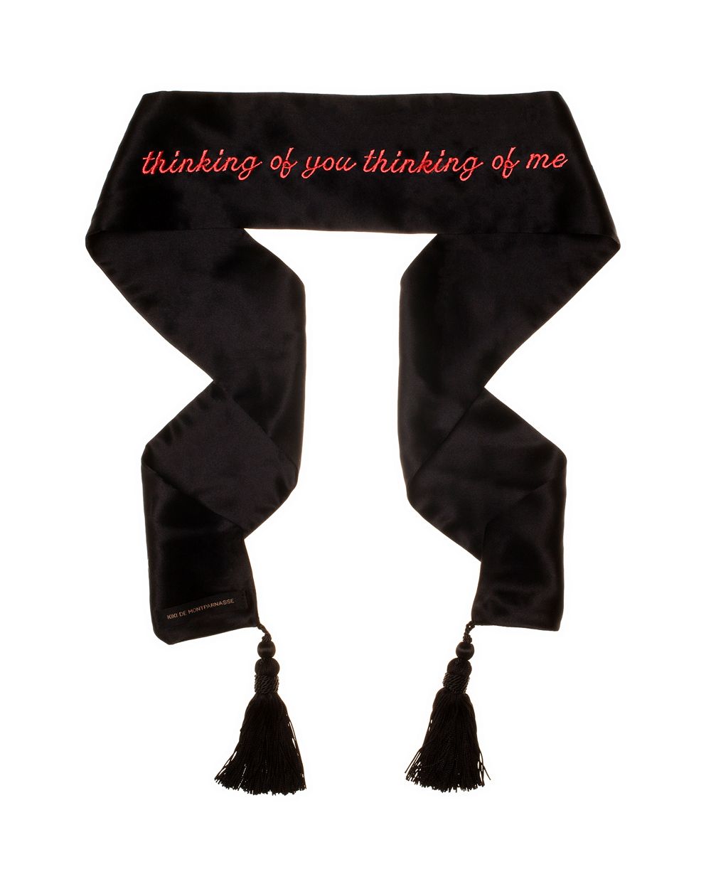 Kiki de Montparnasse Thinking of You Blindfold in black