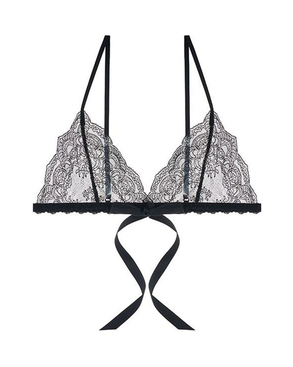 Hanky Panky Carmen Tie Bralette in black