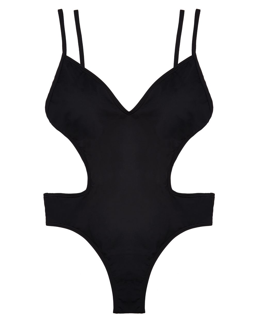 Mei L'ange Nora Double Strap One-Piece in black
