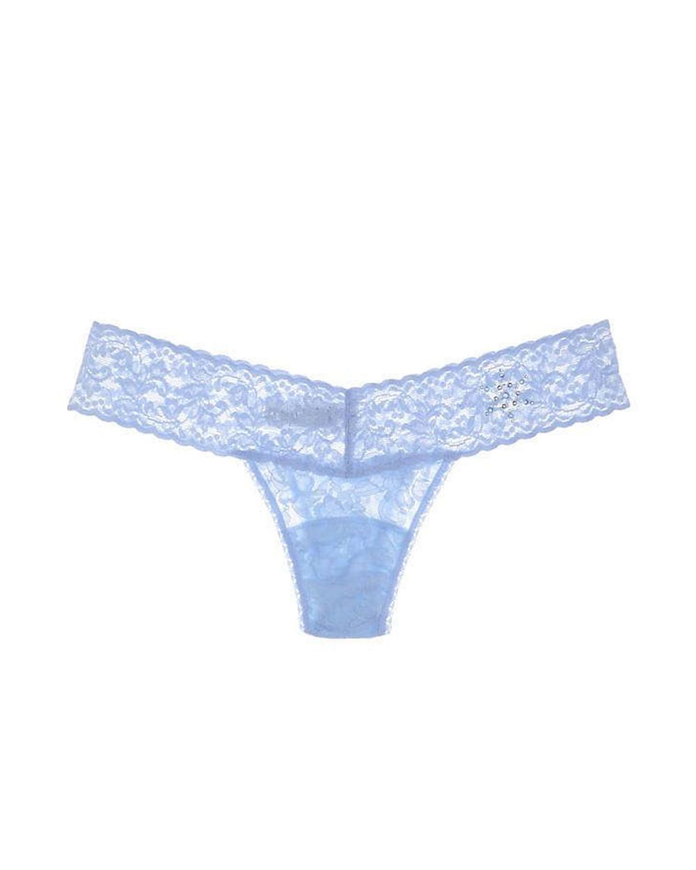 Hanky Panky Snowflake Bon Bon Low Rise Thong in blue