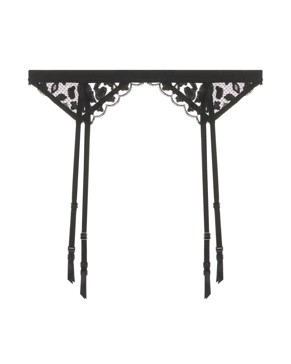 Heidi Klum Intimates Leopard Sunset Suspender in black