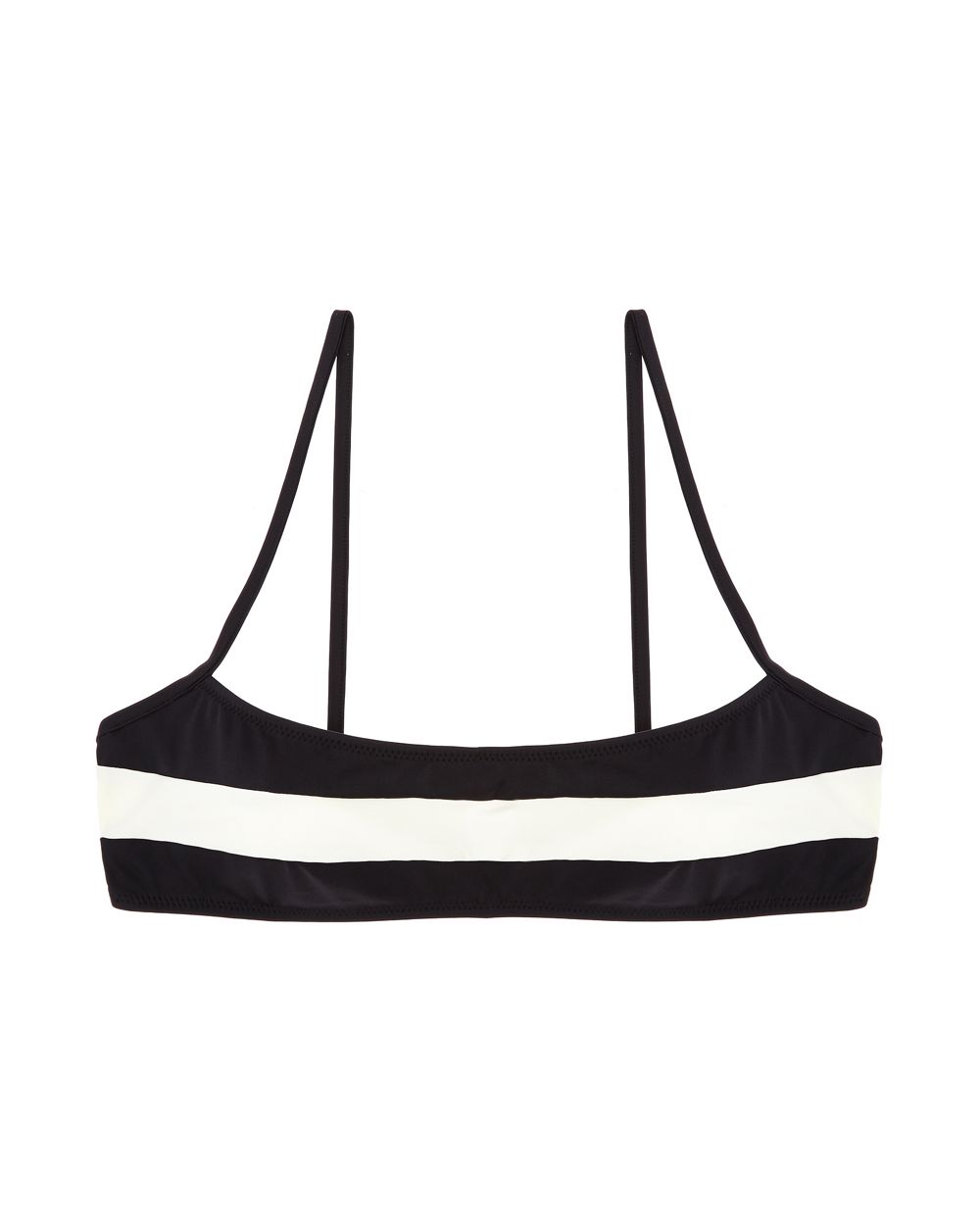 Solid & Striped Brooke Bikini Top in black