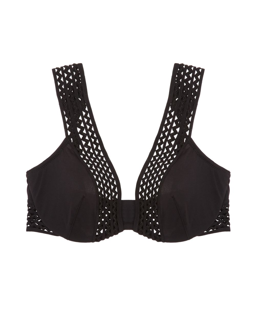 Heidi Klum Intimates Forget Me Not 1/4 Cup Bra in black