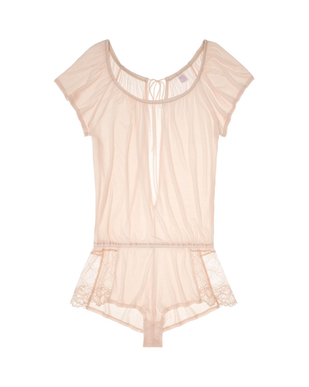 Only Hearts Venice Tie Back Romper in white