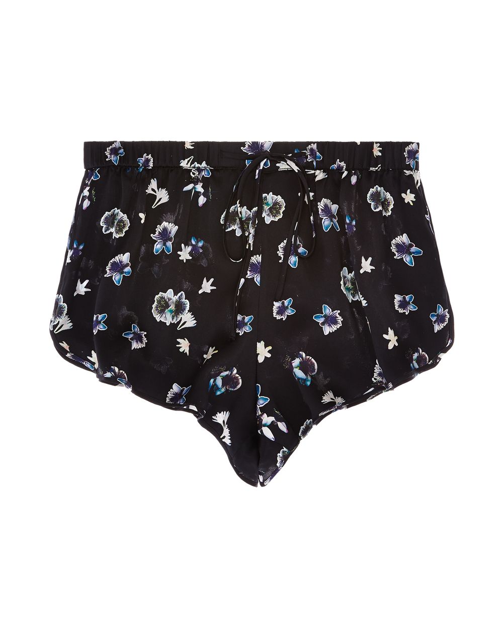 Violet & Wren Night Flower Shorts in blue