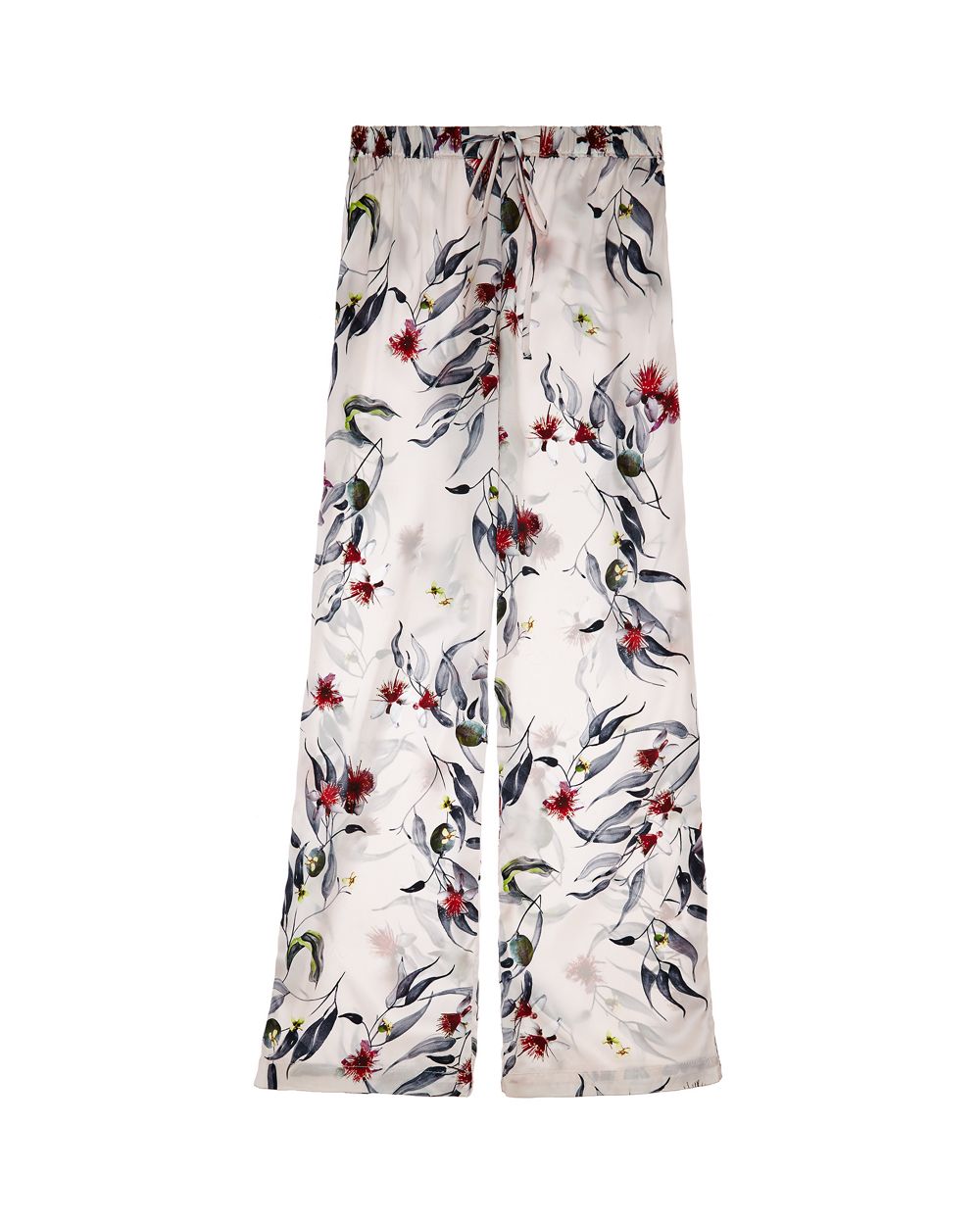 Violet & Wren Trailing Guava Pyjama Trouser in white