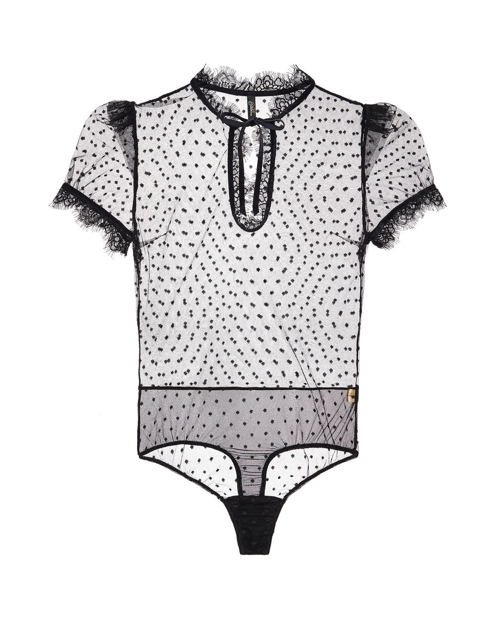 Dita Von Teese Miss West Spot Bodysuit in black