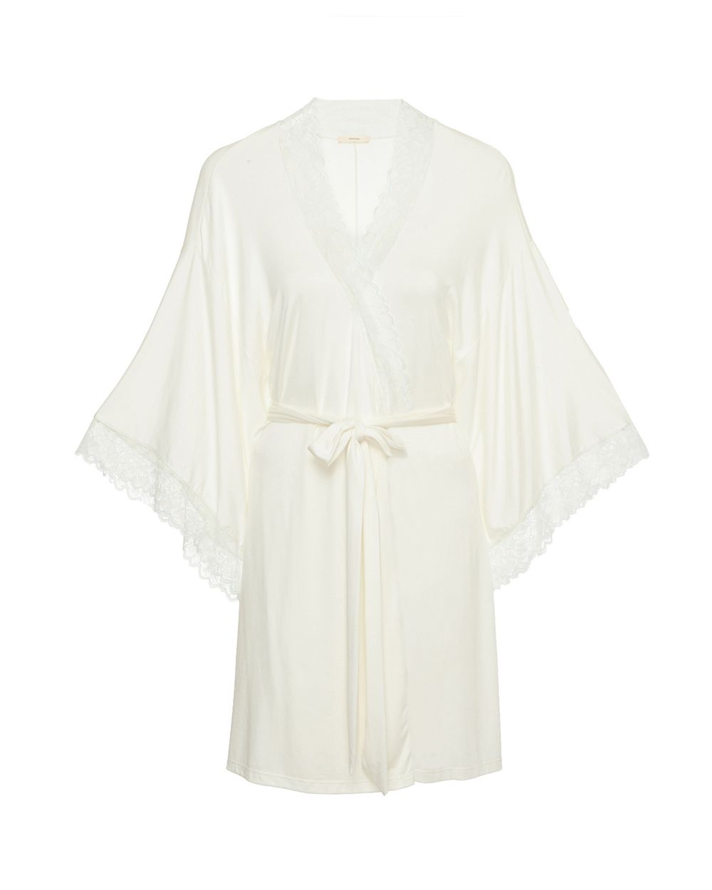 Eberjey Rosario Mademoiselle Kimono Robe in white