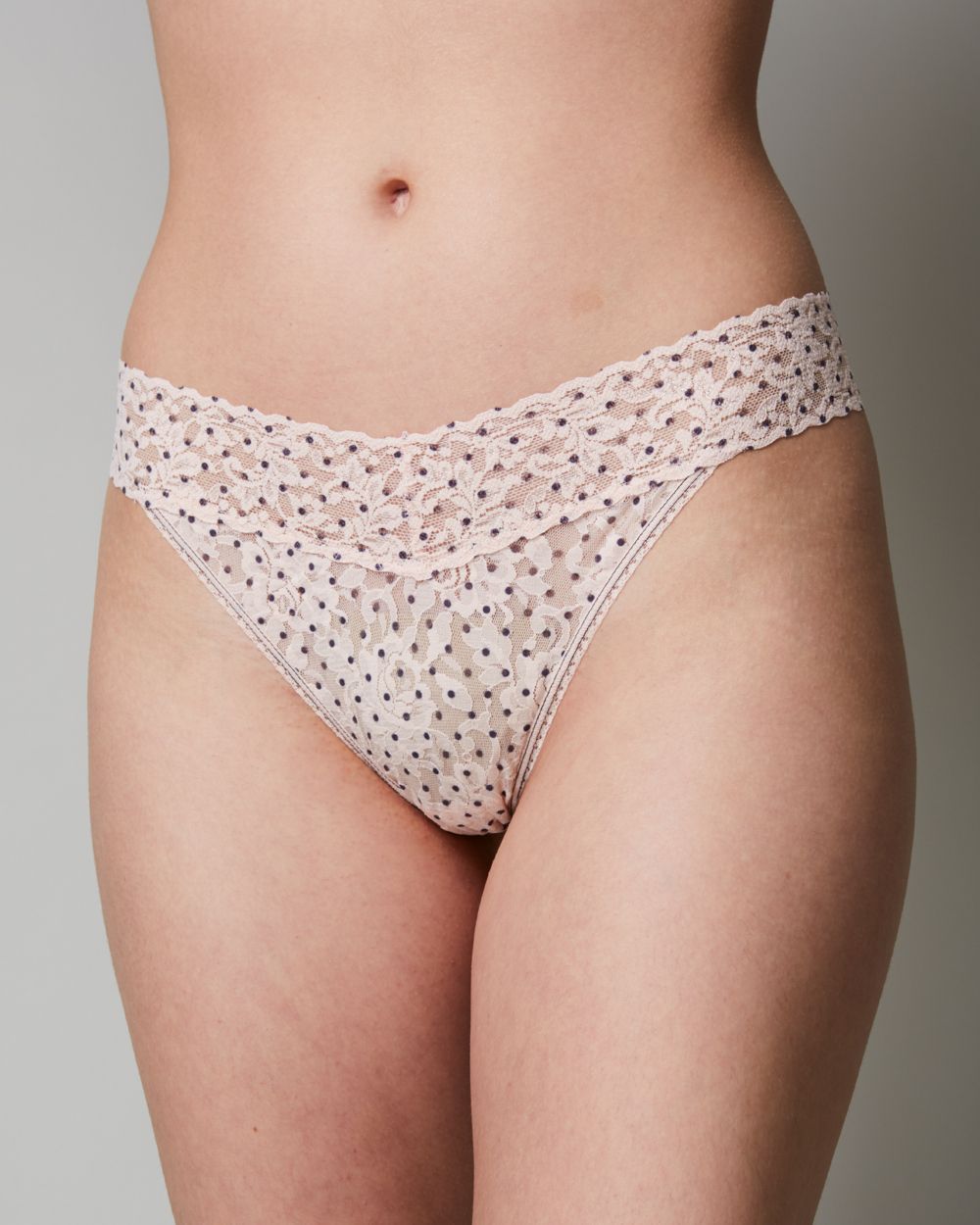 Hanky Panky Pixie Dot Original Rise Thong in pink