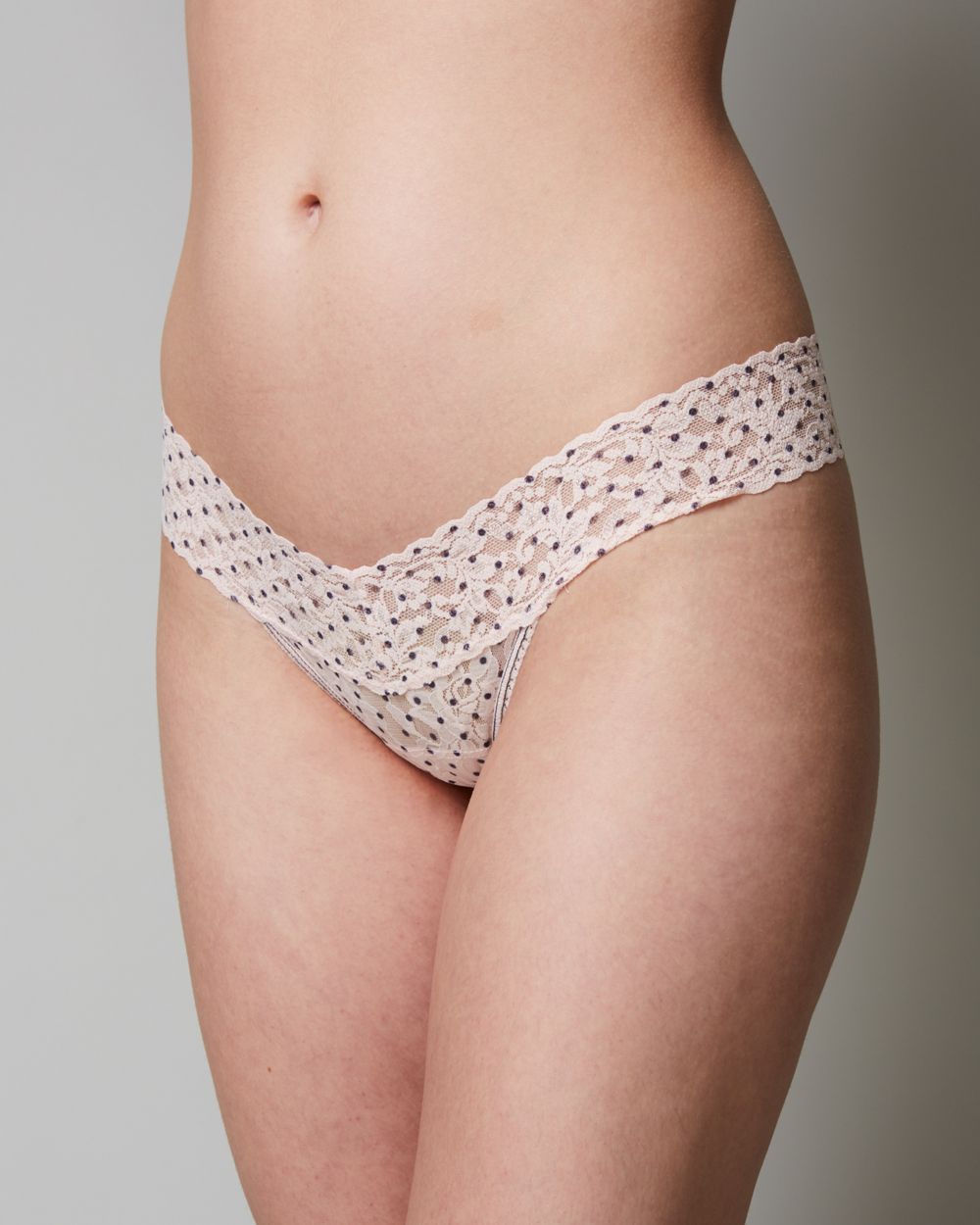 Hanky Panky Pixie Dot Low Rise Thong in pink