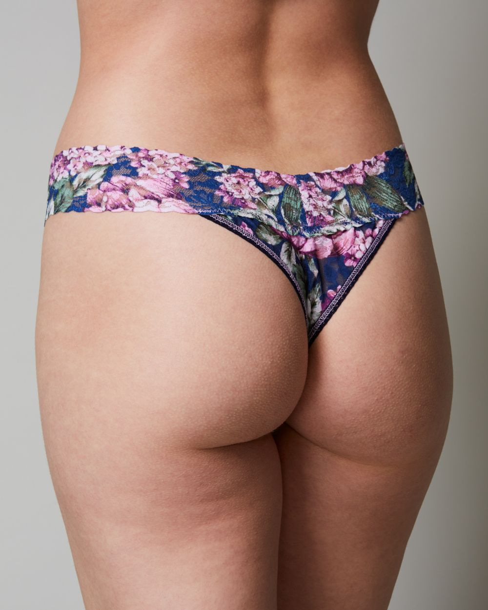 Hanky Panky Florentina Original Rise Thong in blue