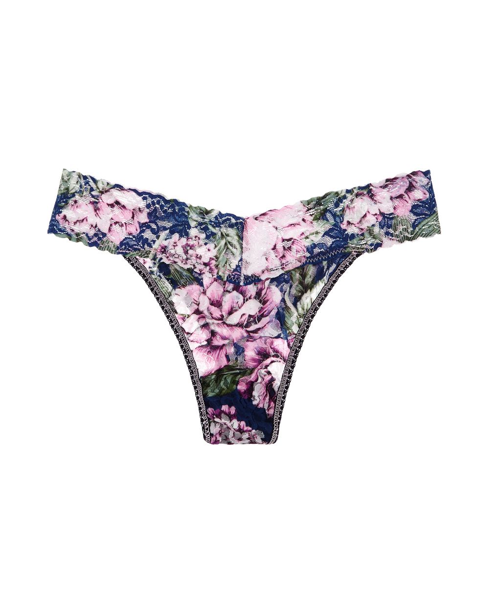 Hanky Panky Florentina Original Rise Thong in blue