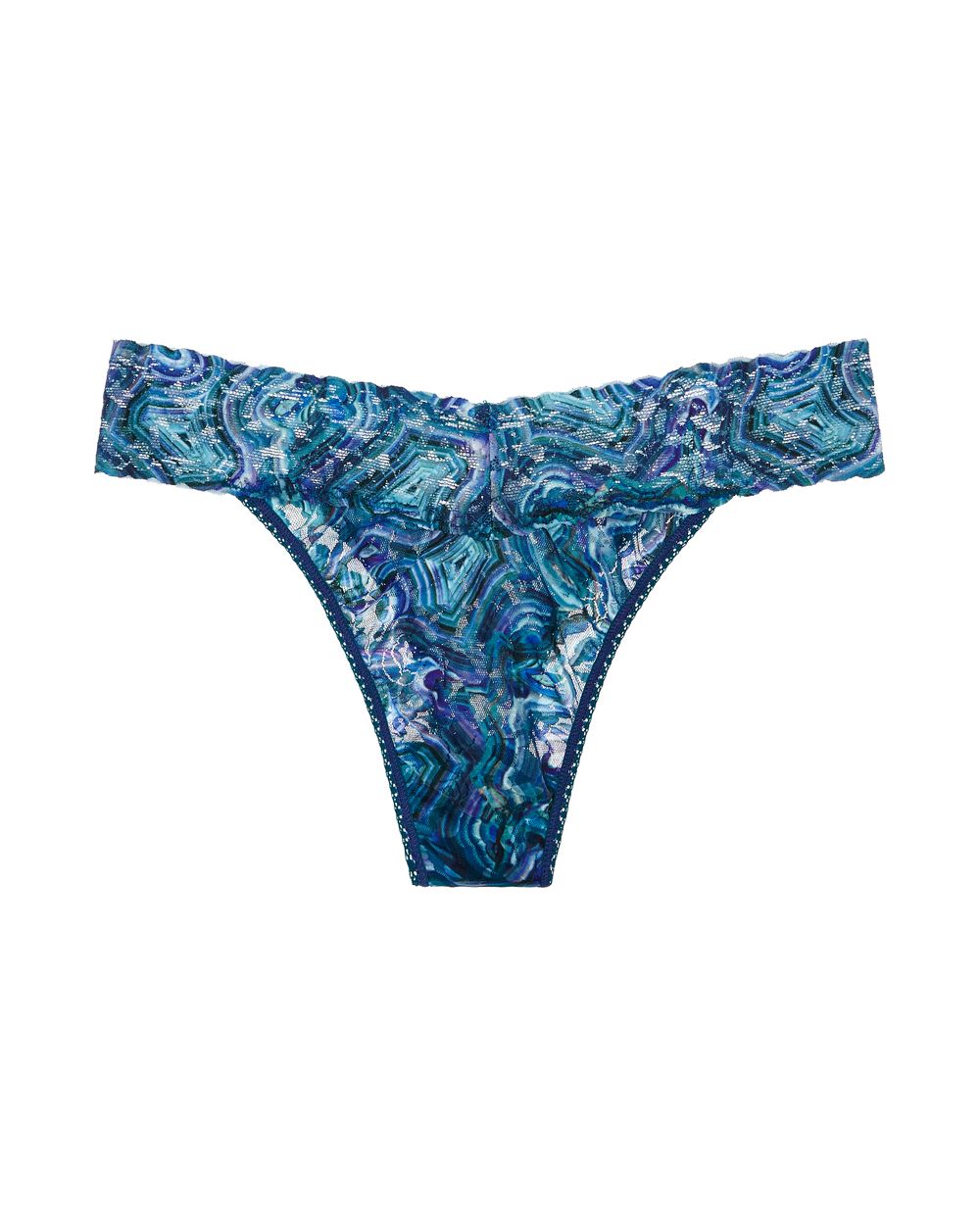 Hanky Panky Kimberly McDonald Original Rise Thong in blue