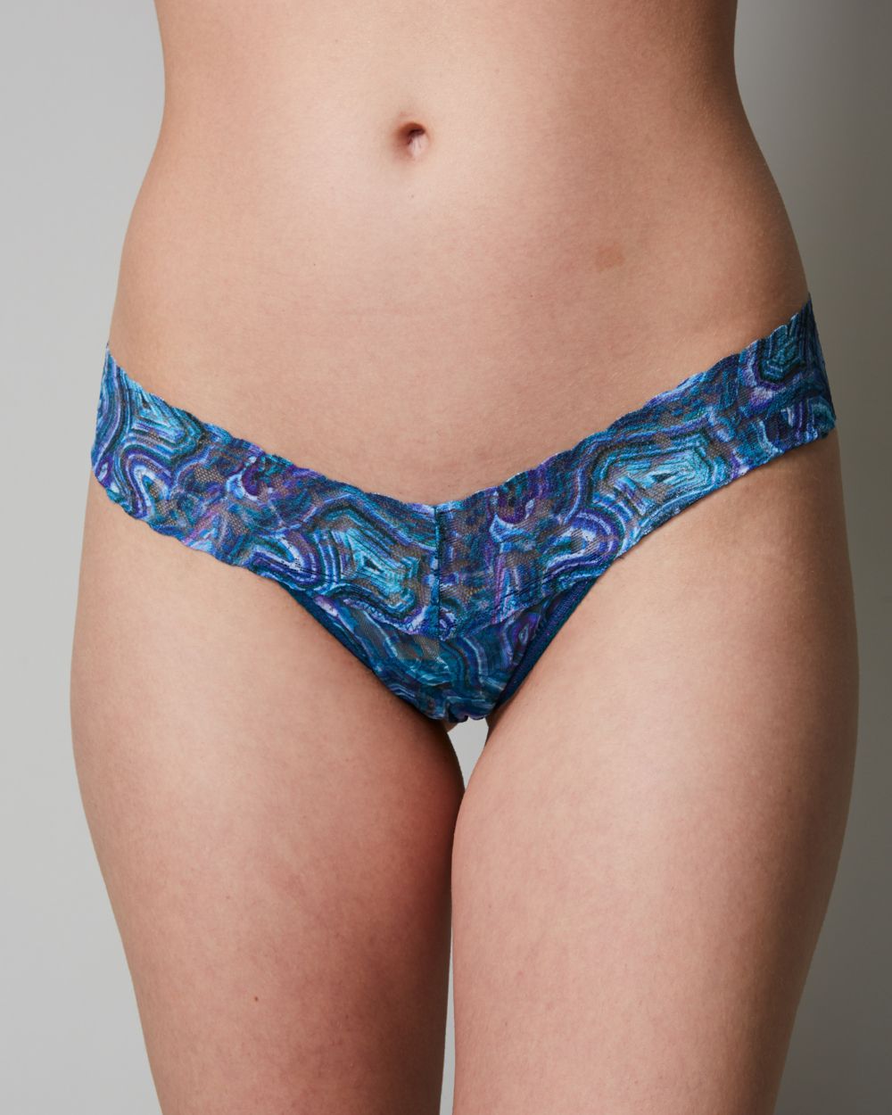 Hanky Panky Kimberly McDonald Low Rise Thong in blue