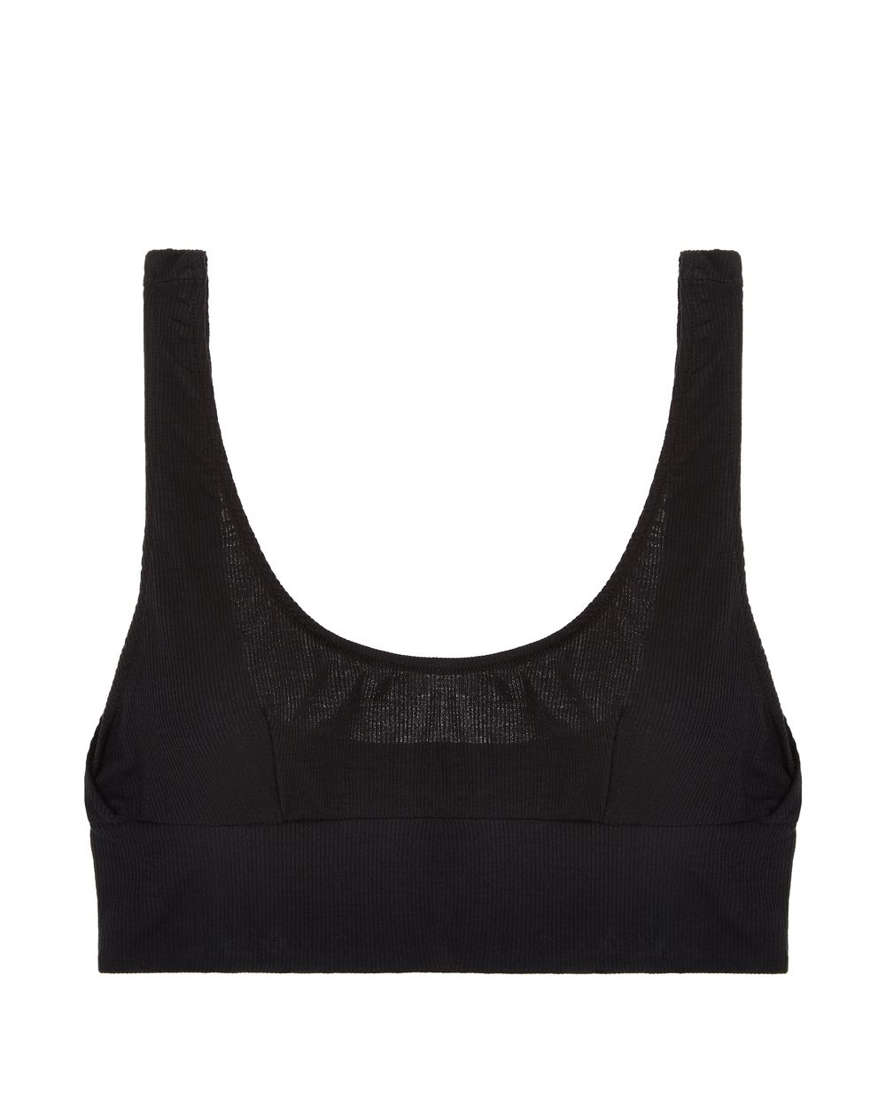 Only Hearts Feather Weight Rib Athletic Bralette in black