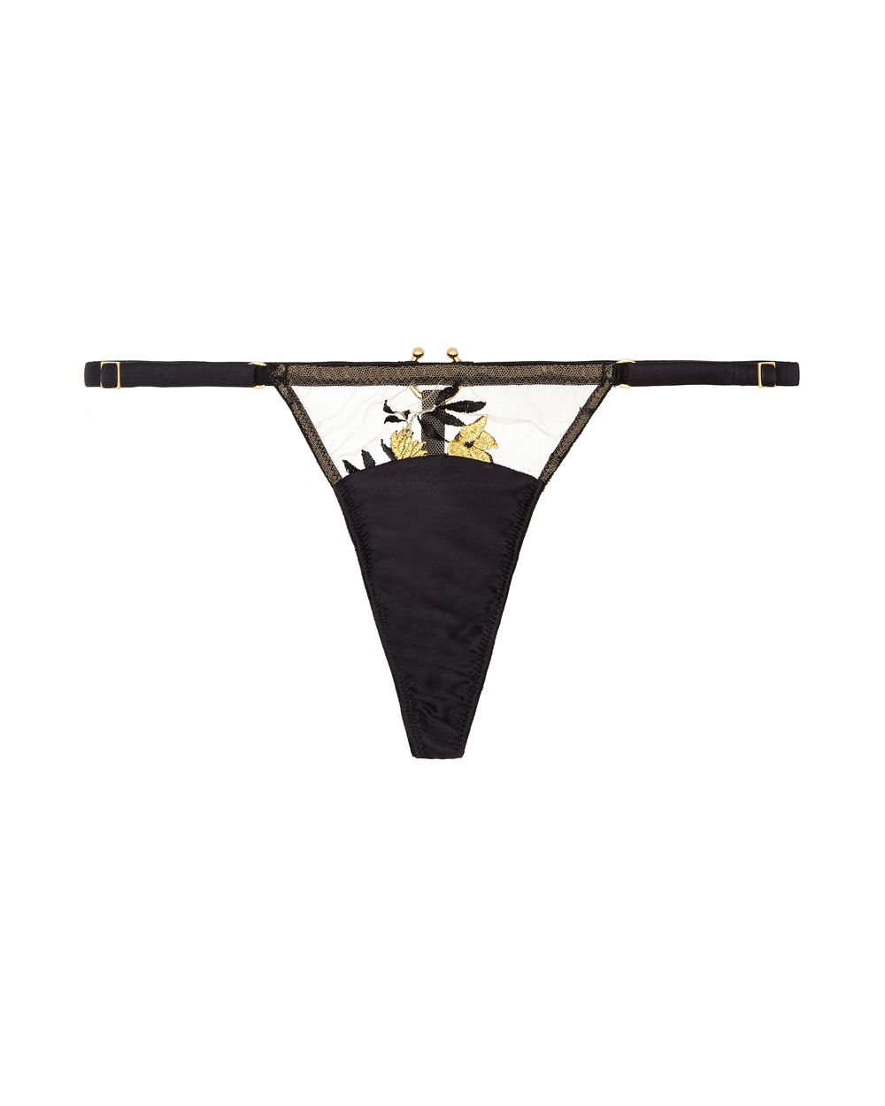Studio Pia Ena Strap Thong in black