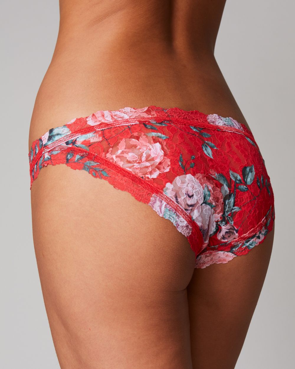 Hanky Panky Holiday Blossom Brazilian Bikini in red