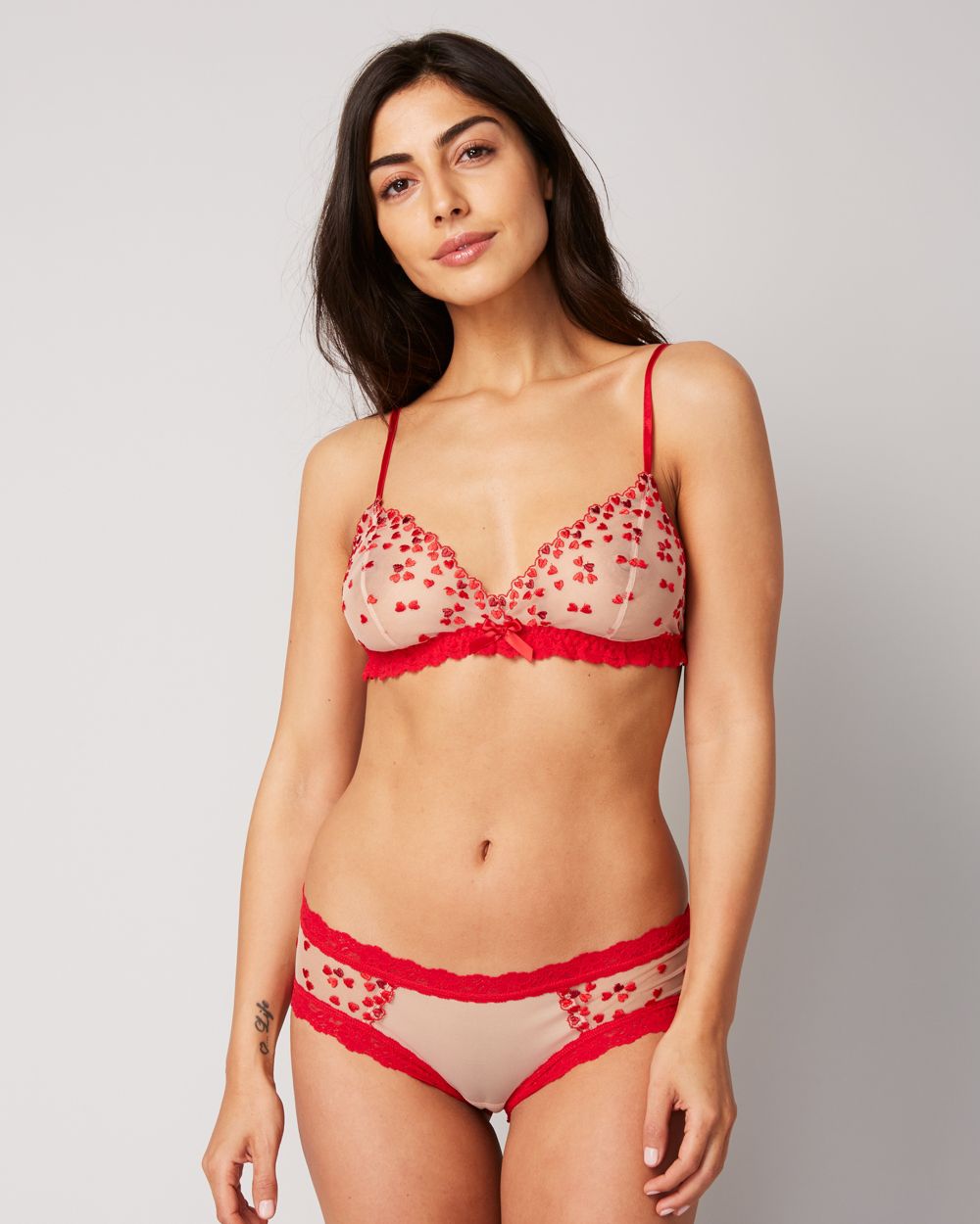 Hanky Panky Heartthrob Bralette in red