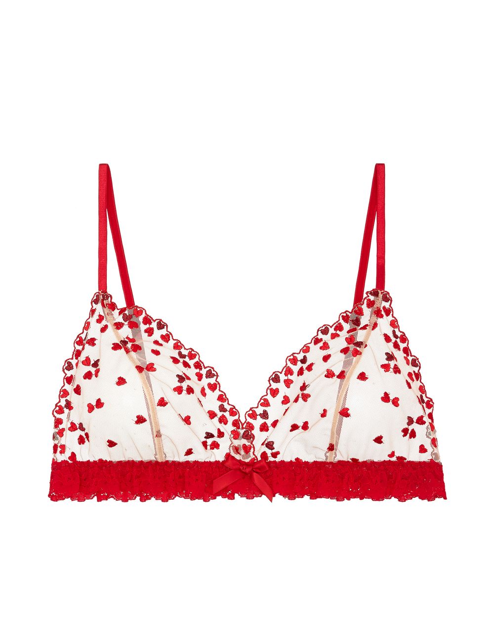 Hanky Panky Heartthrob Bralette in red