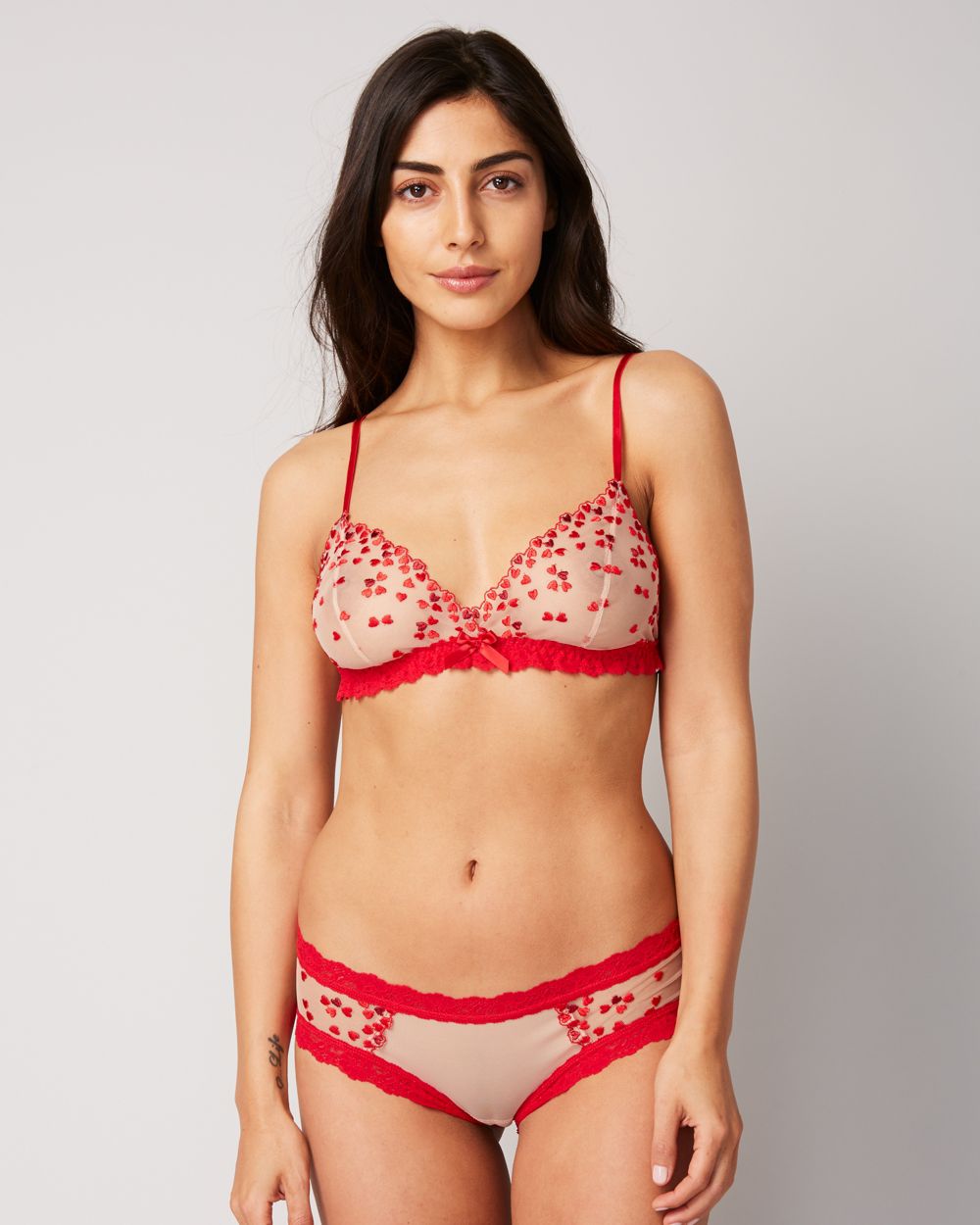 Hanky Panky Heartthrob Girlkini in red