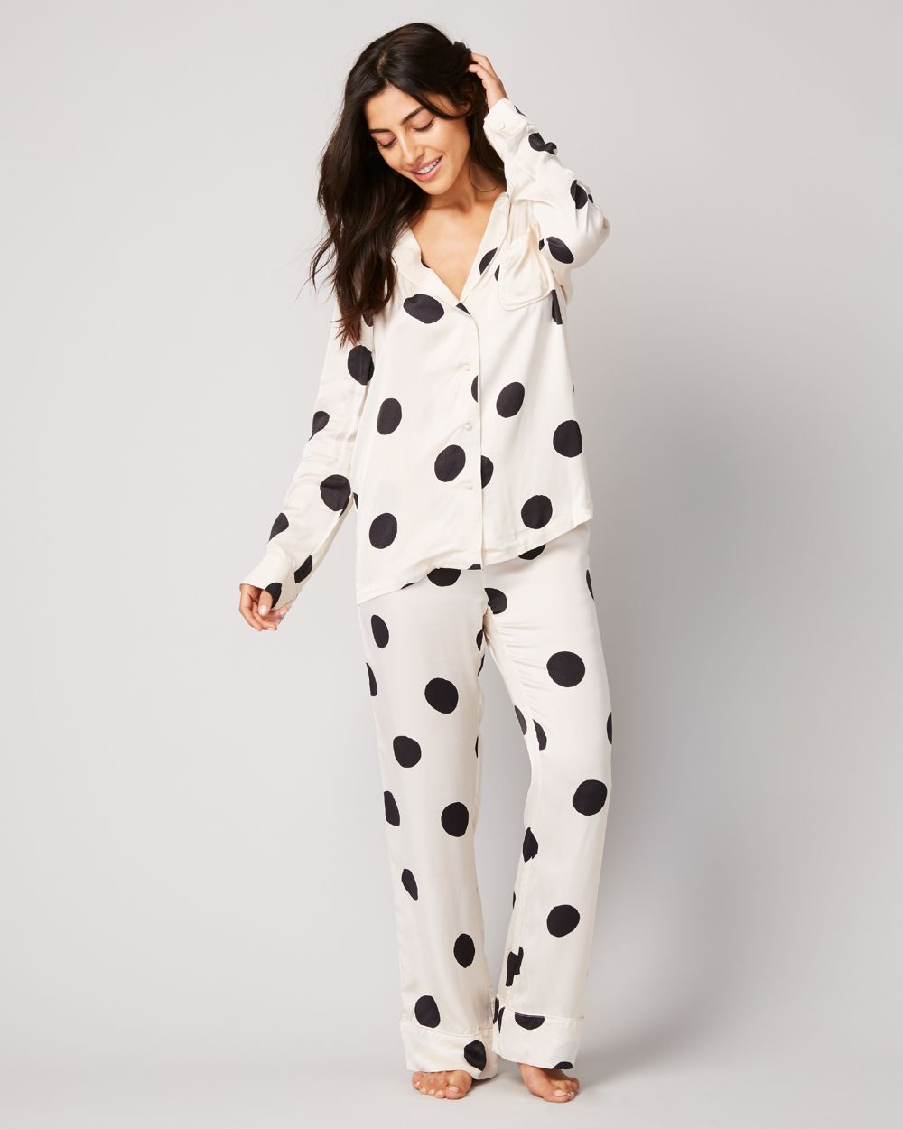 Love Stories Bluemoon Pajama Top in white