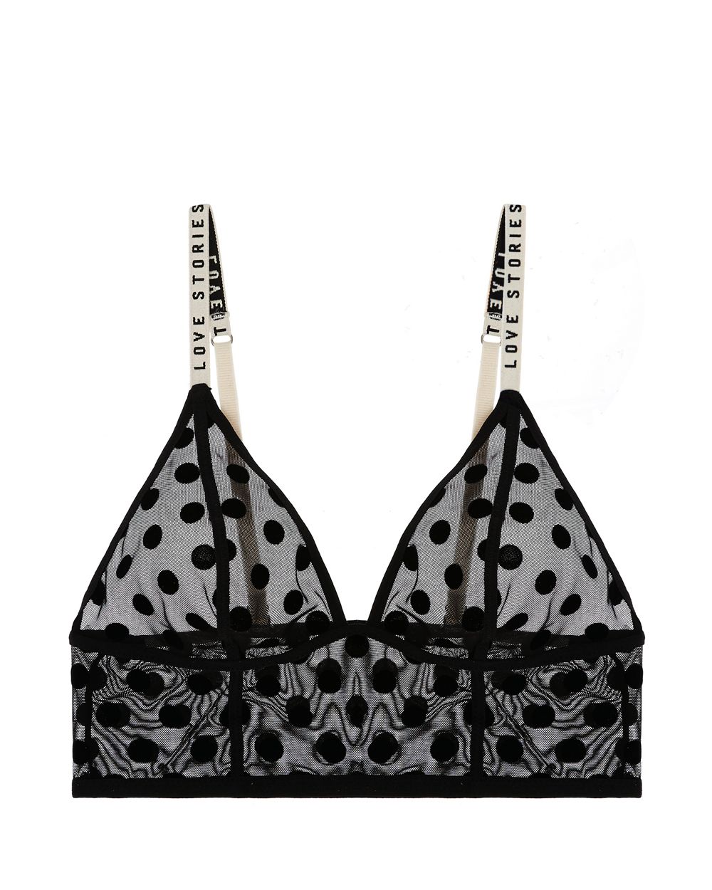 Love Stories Dawn Longline Bralette in black