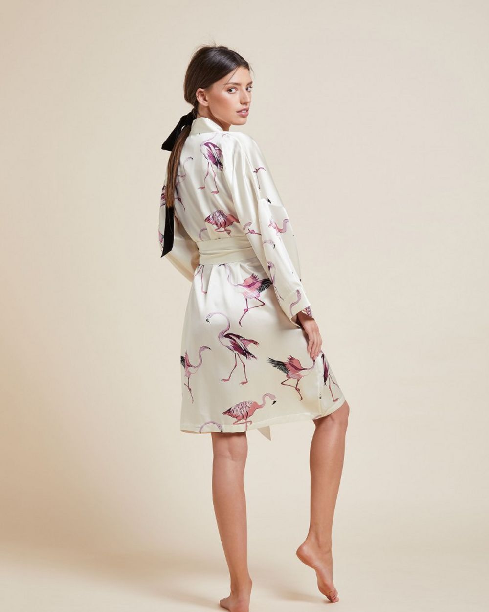 Olivia von Halle Mimi Peregrine Kimono in white