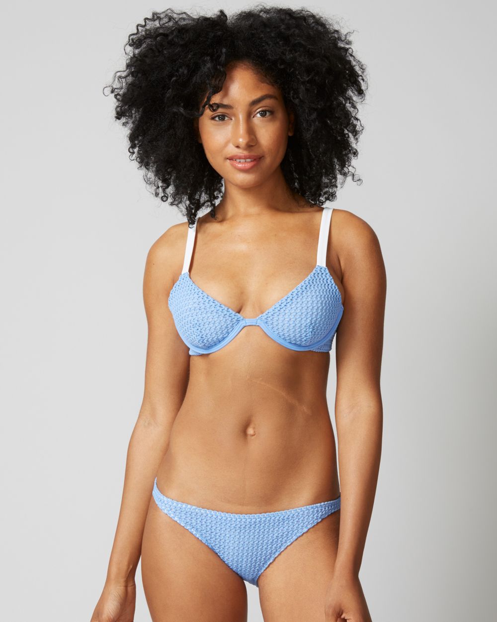 Onia Anna Bikini Top in blue