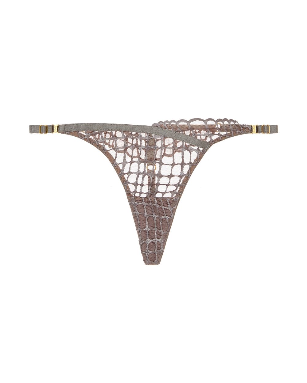 Bordelle Sisi Strap Thong in metallics