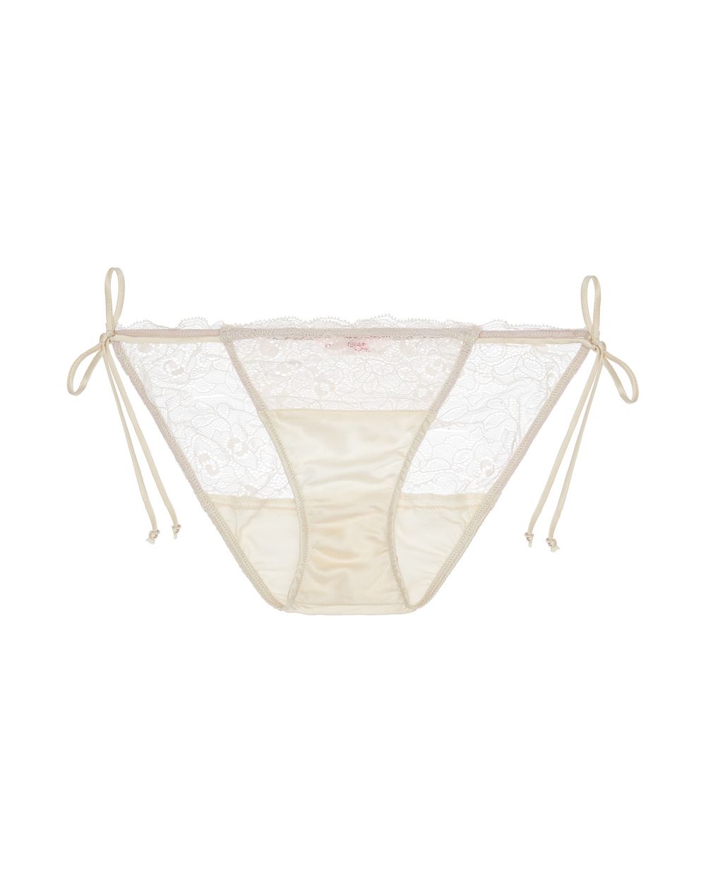 Only Hearts Silk String Bikini in white