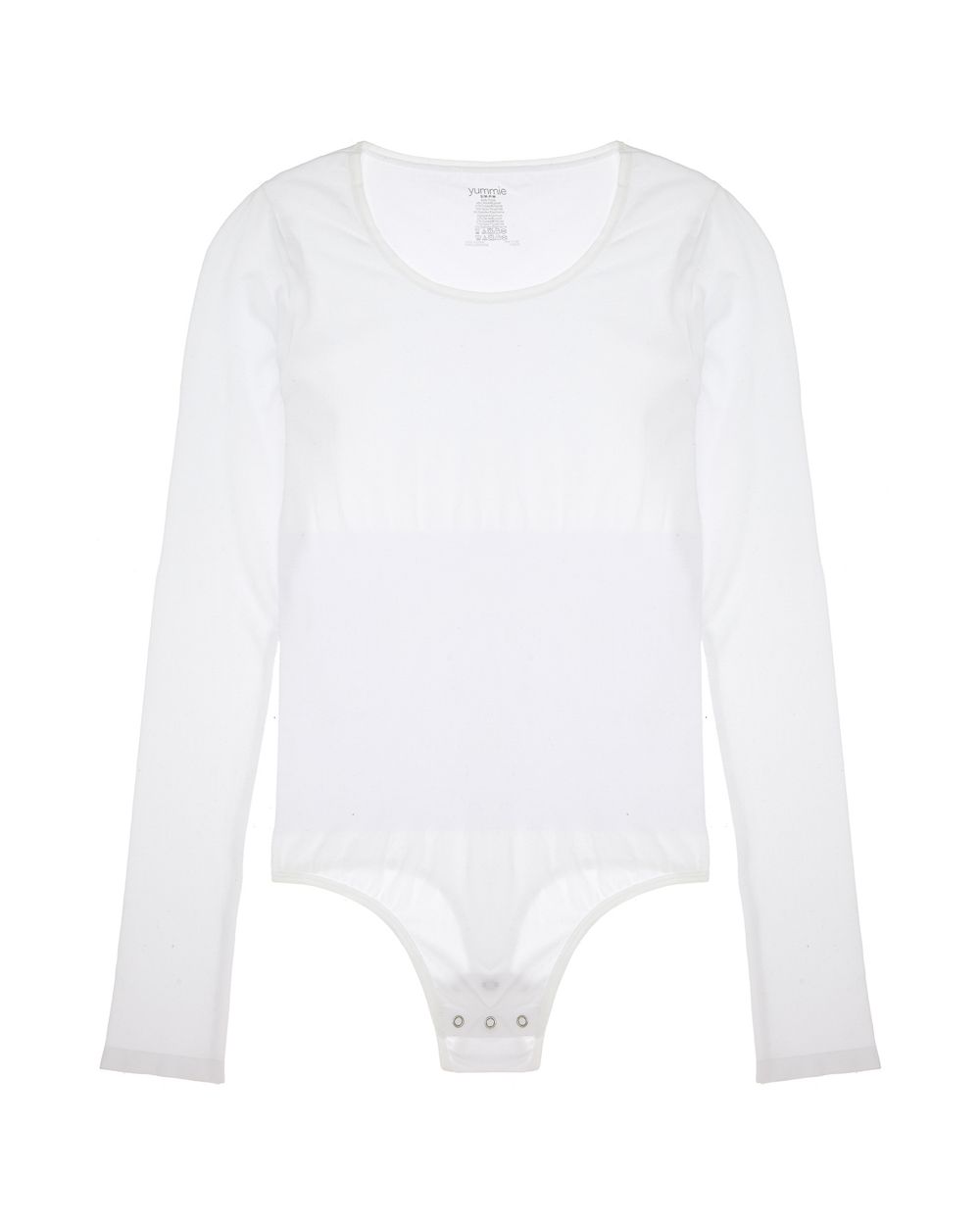 Yummie by Heather Thomson Outlast Thong Back Bodysuit in white