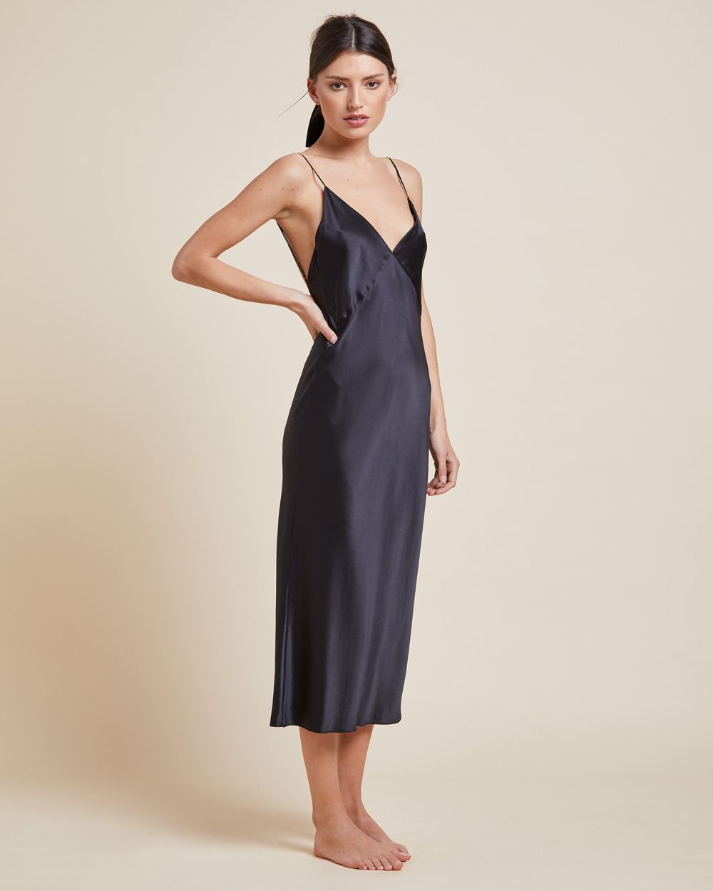 Olivia von Halle Issa Slip in black