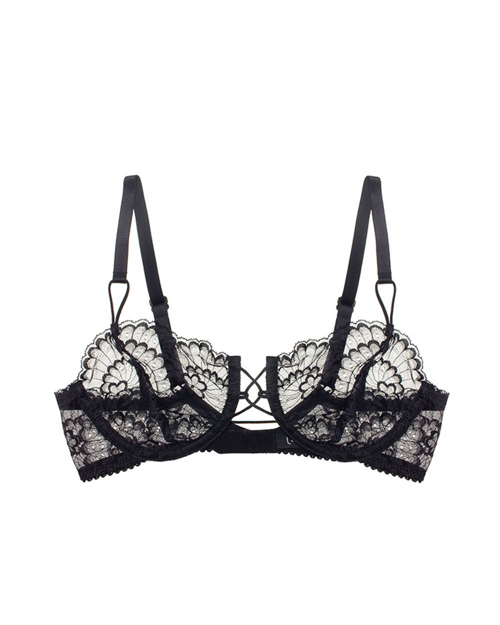 Lonely Delilah Underwire Bra in black