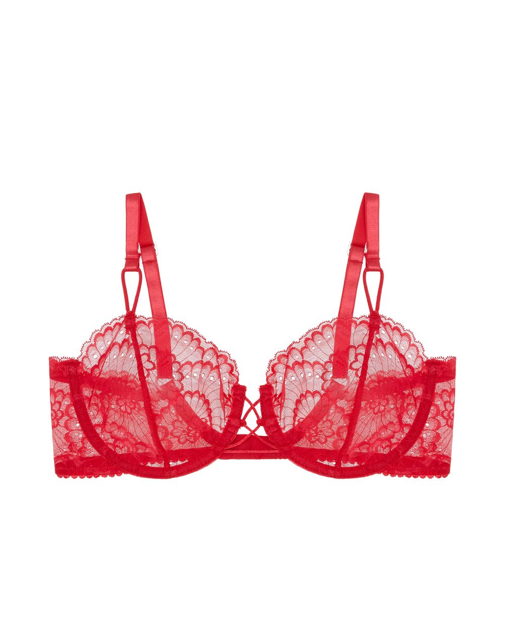 Lonely Delilah Underwire Bra in red