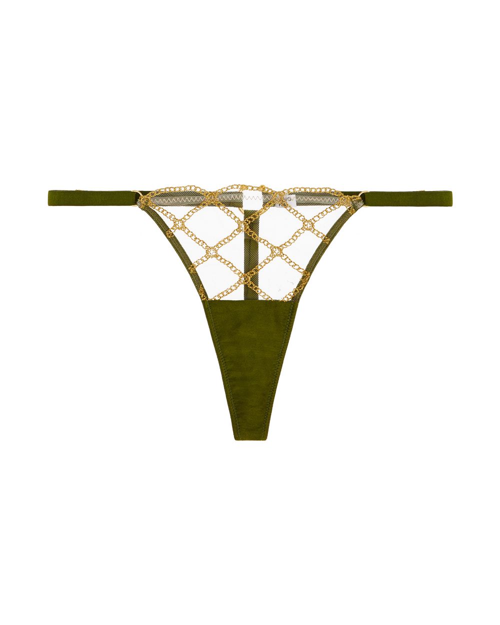 Studio Pia Jalsa Strap Thong in green