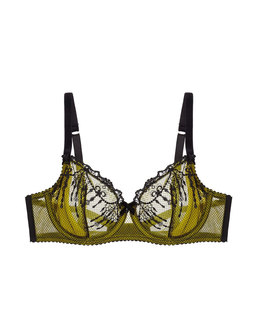 Dita Von Teese Bijoux Underwire Bra in yellow