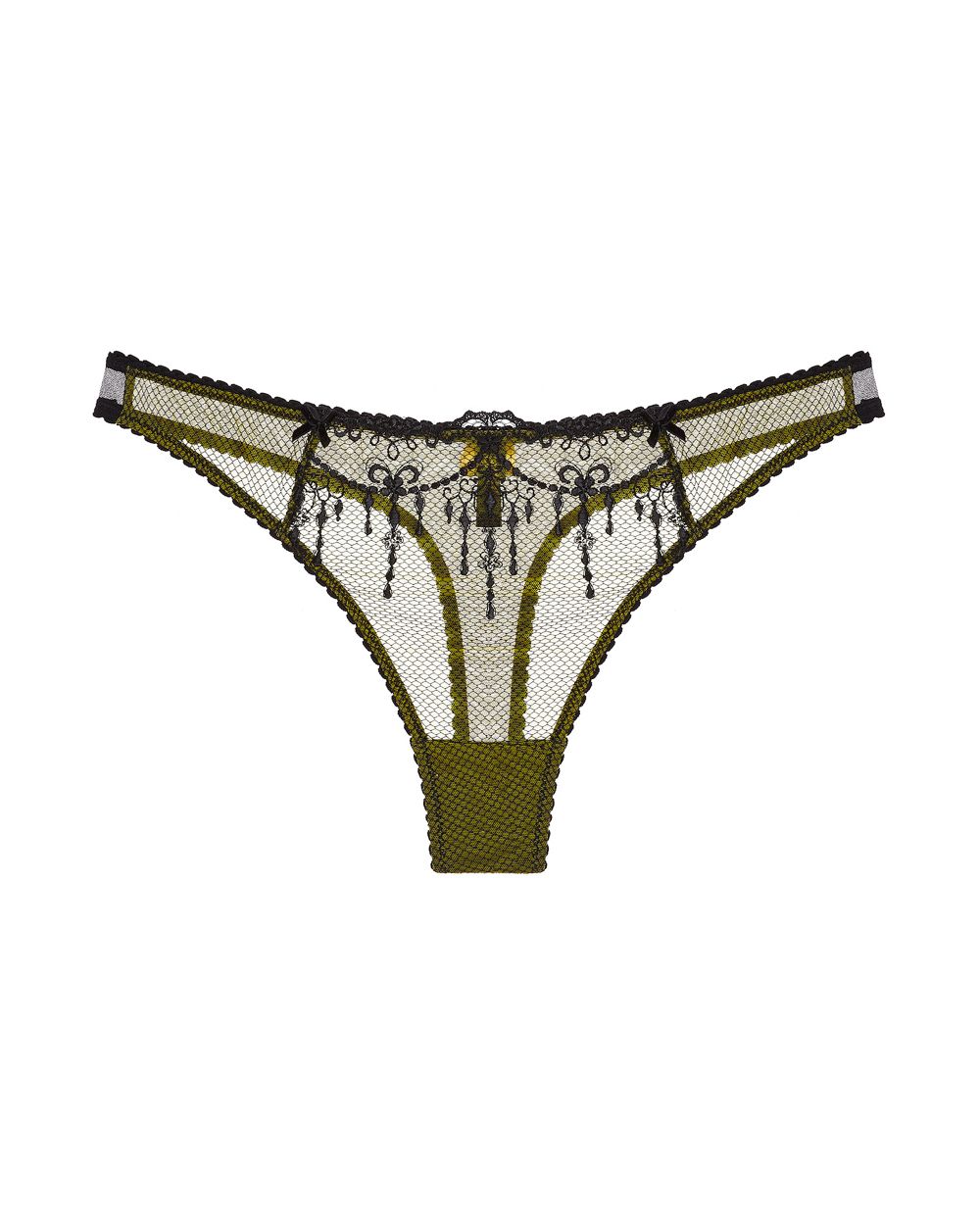 Dita Von Teese Bijoux G-String in yellow