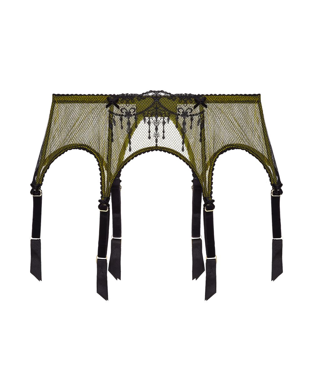 Dita Von Teese Bijoux Suspender in yellow