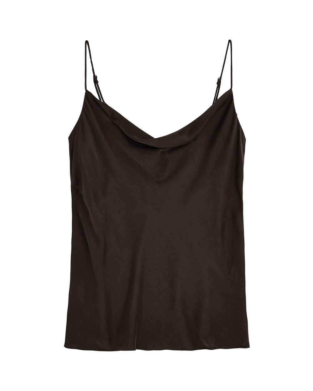 Skin Sandwashed Silk Tara Cami in black