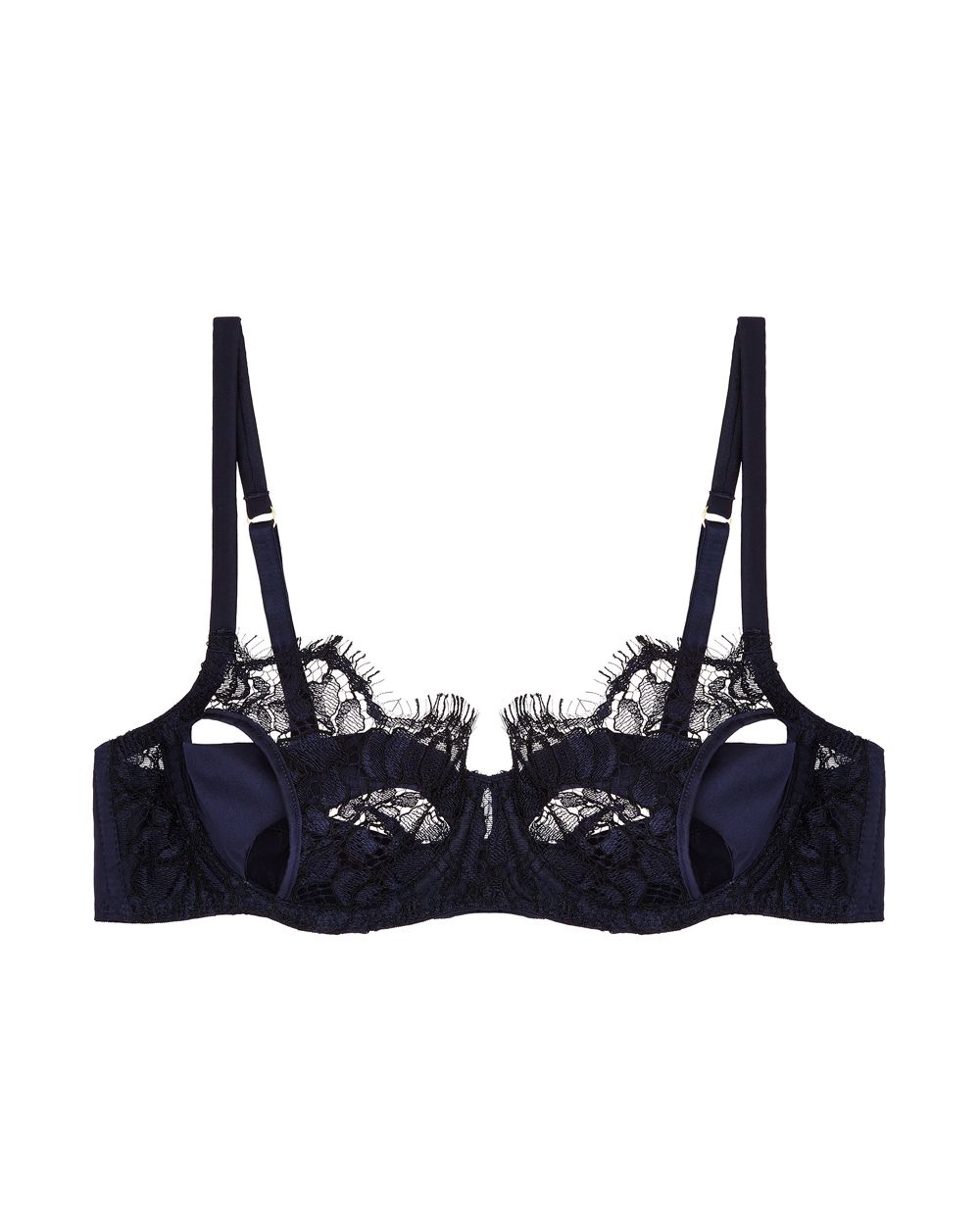 Coco de Mer Athene Underwire Bra in blue