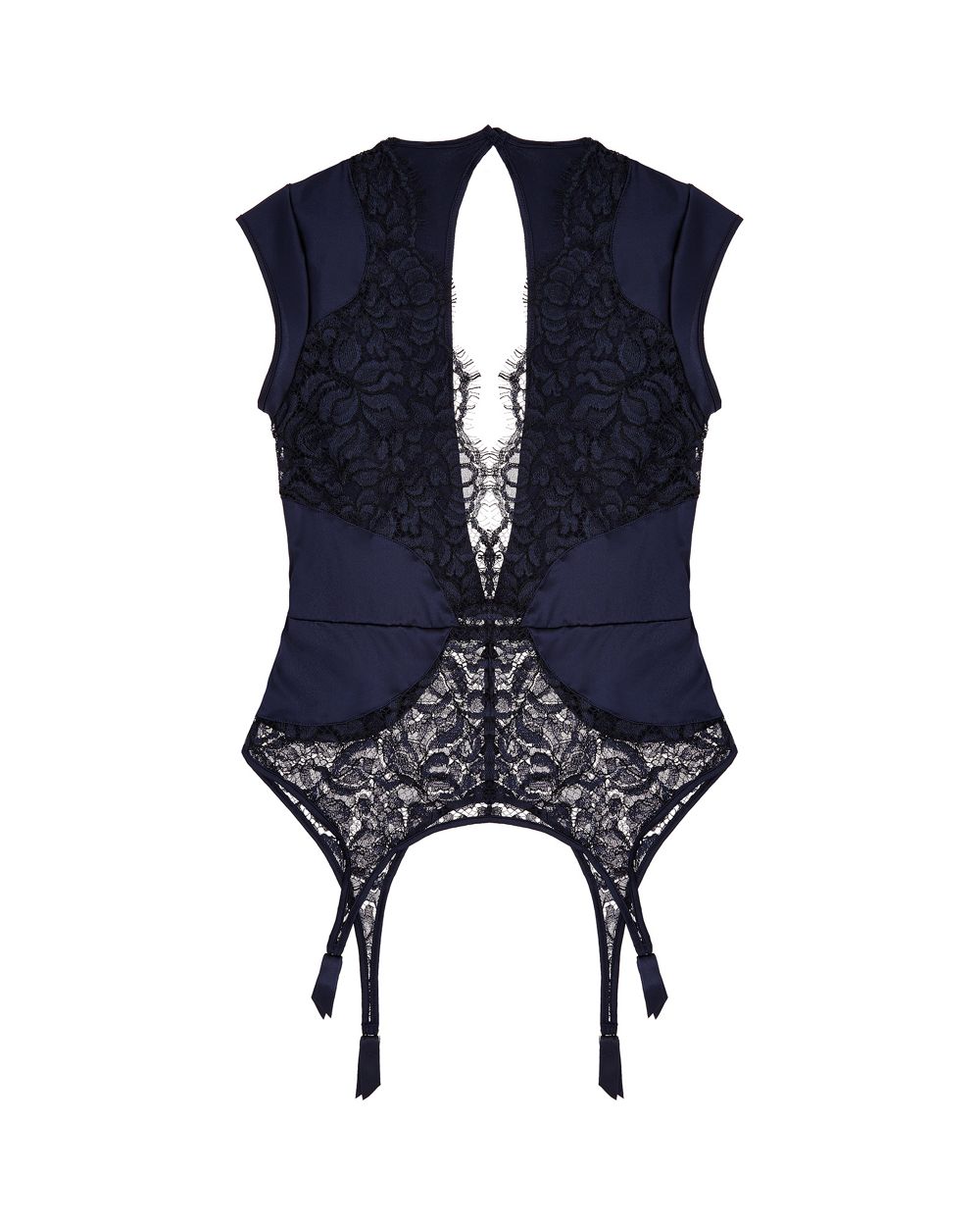 Coco de Mer Athene Suspender Top in blue