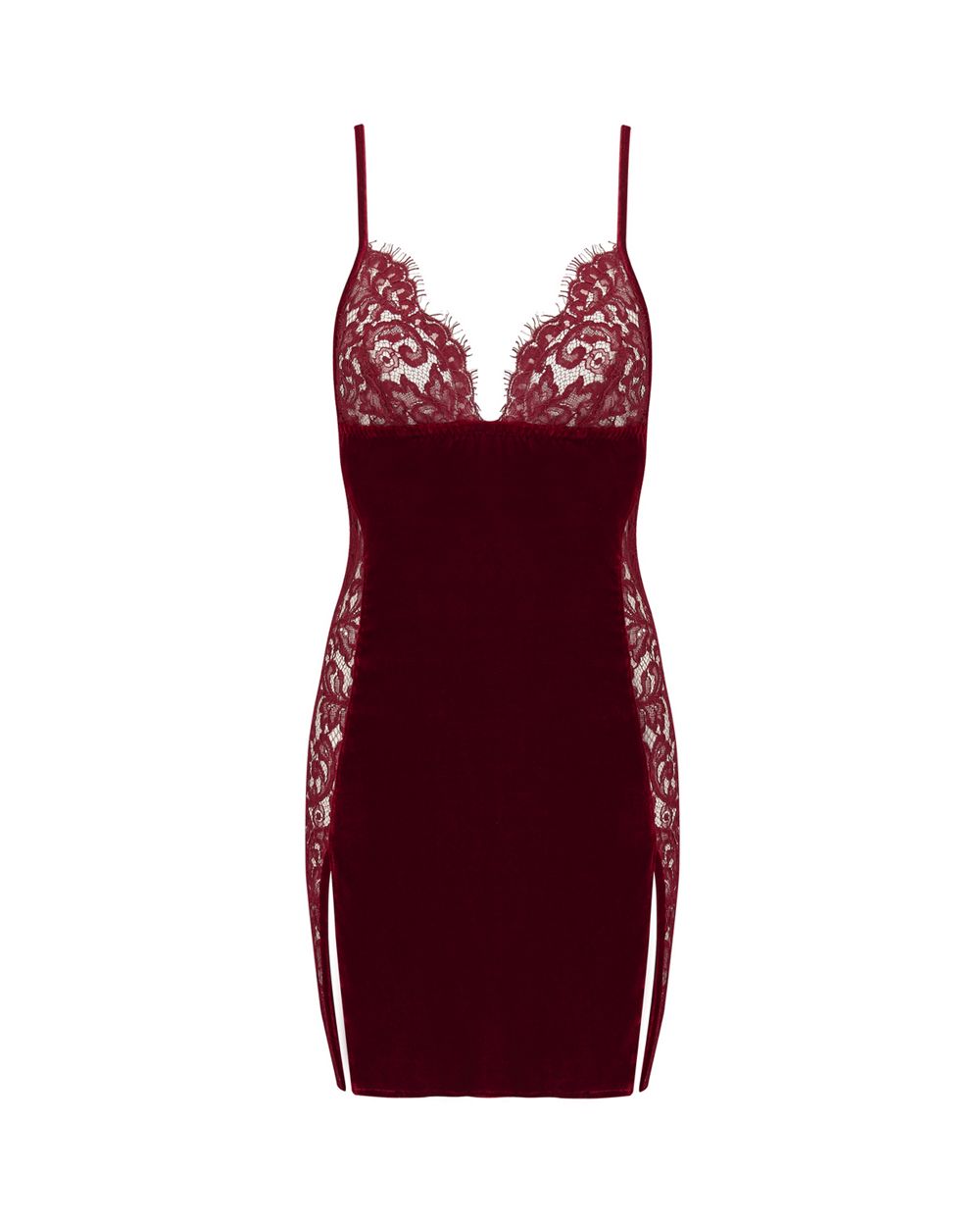 Coco de Mer Eugenia Slip in red