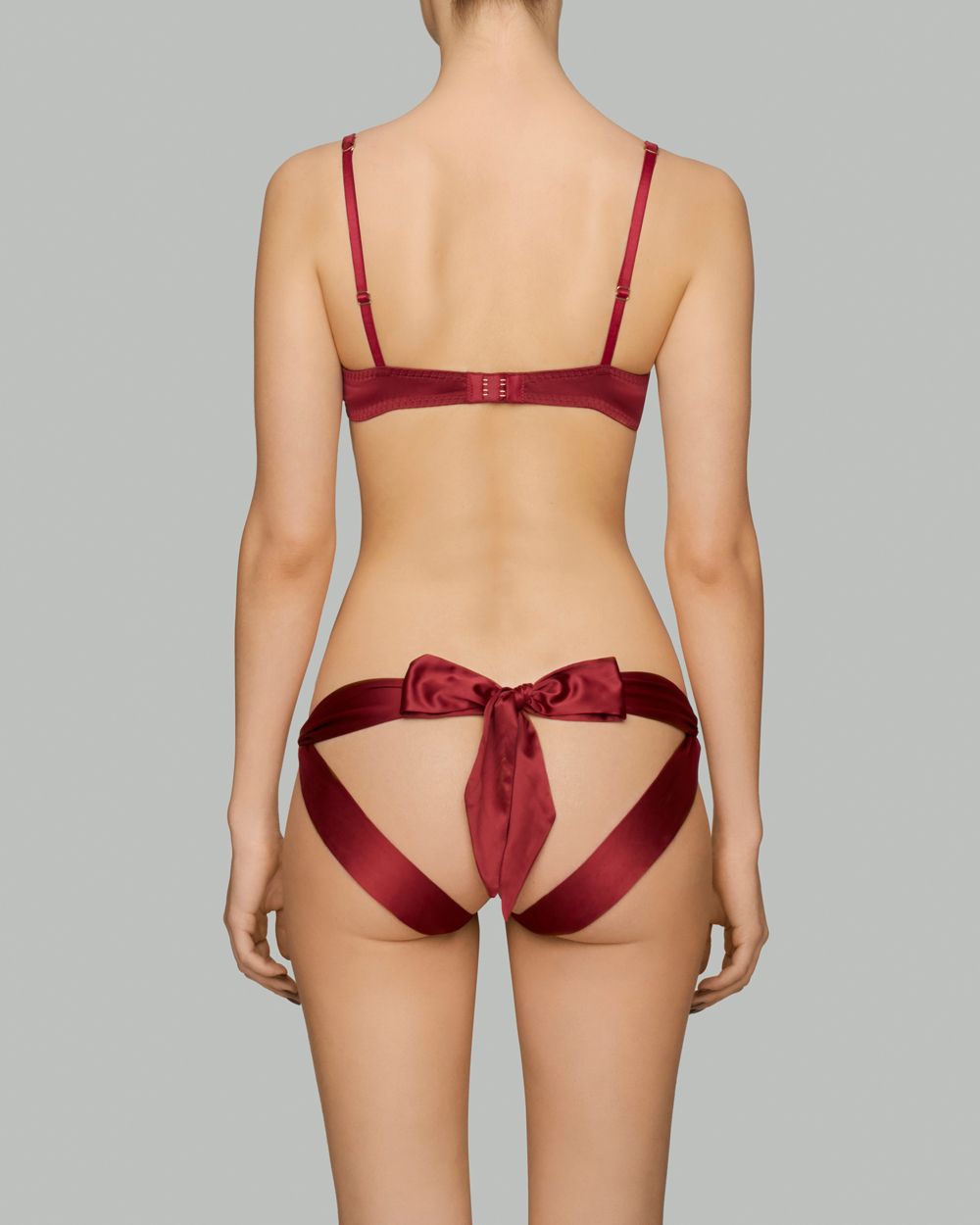 Coco de Mer PLAYBOY Bow Ties Bow Knicker in red