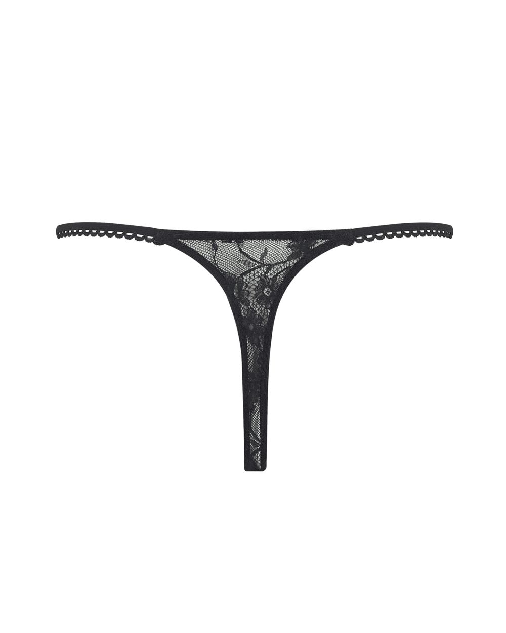 Coco de Mer Aphrodite Thong in black