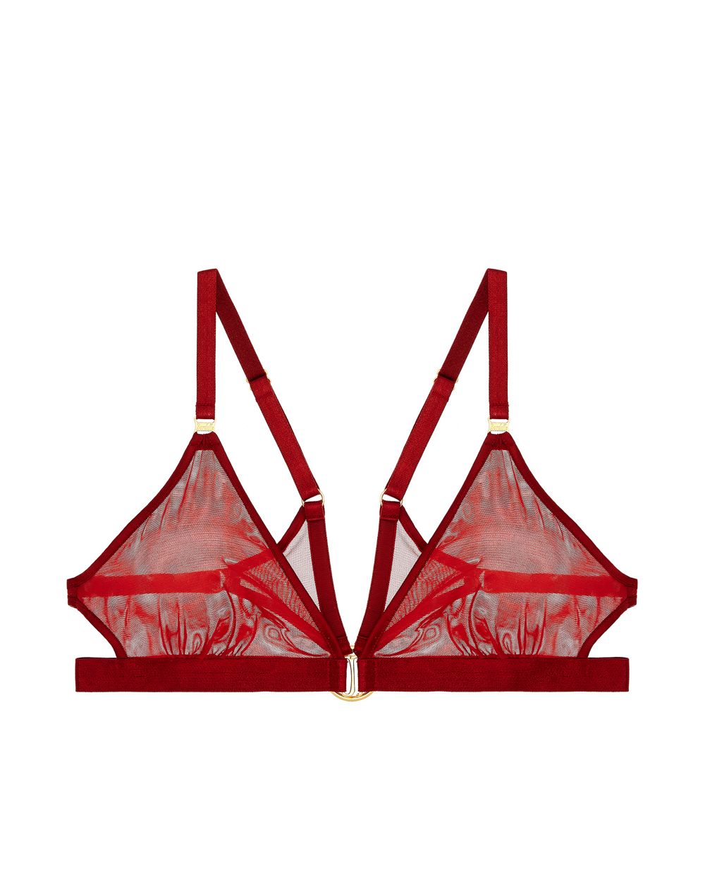 Bordelle 10 Year Exclusive Triangle Bra in red